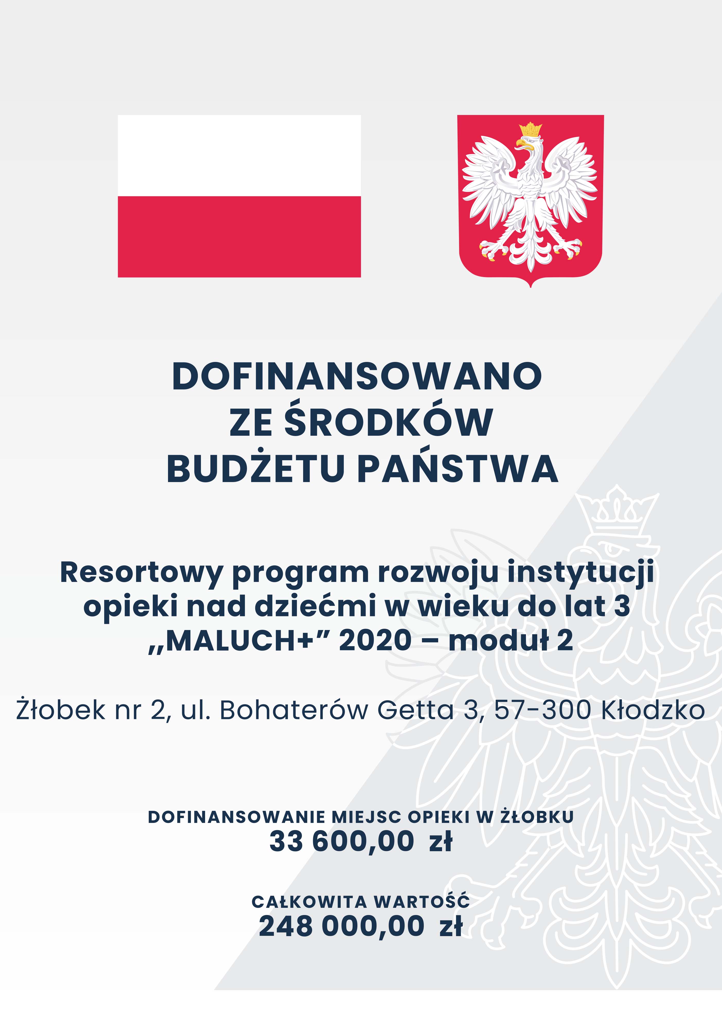 plakat budzet panstwa przedszkole nr2
