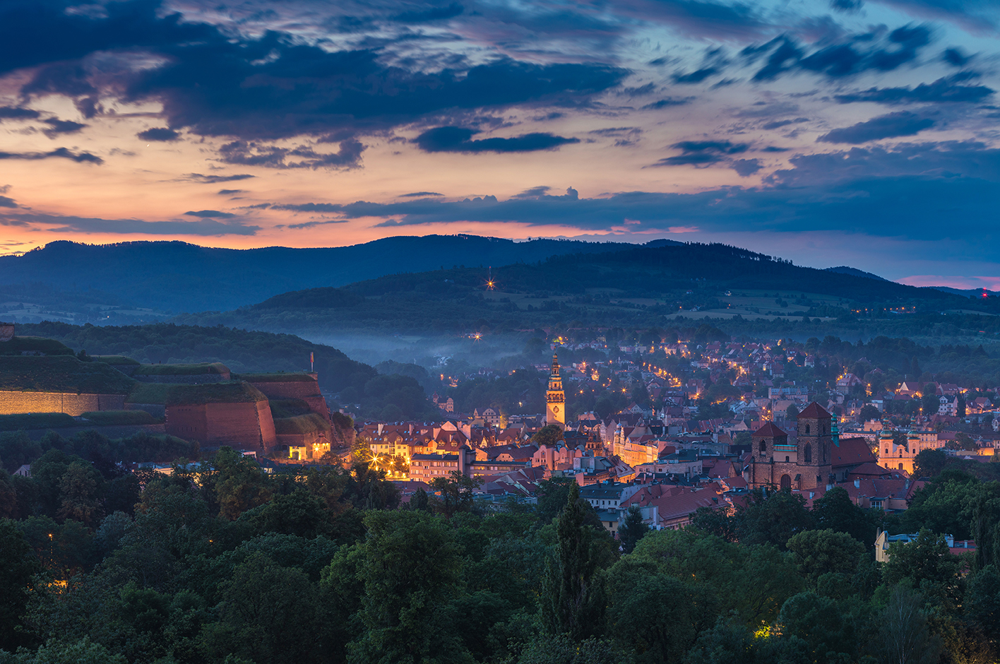 panorama miasta noc